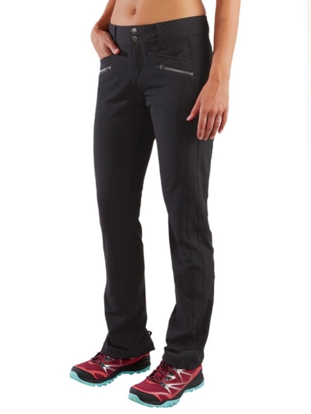 Title Nine Pants Clamber Charcoal Grey Hiking Outdoor Straight Size 4